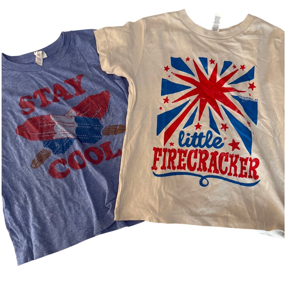 Rivet blue stay cool bomb popiscle and little firecracker Shirt size 5t